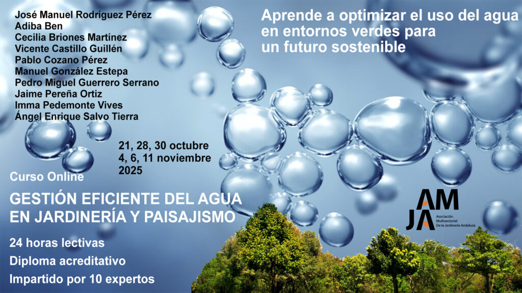 Curso online sobre Gestión Eficiente del Agua en Jardinería y Paisajismo